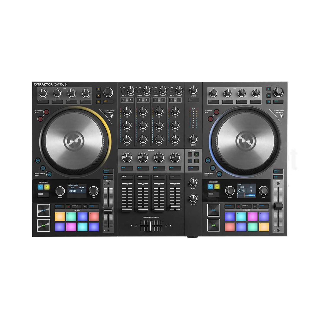 دستگاه دی جی کنترلر نیتیو اینسترو منتس مدل Traktor Kontrol S4 MK3